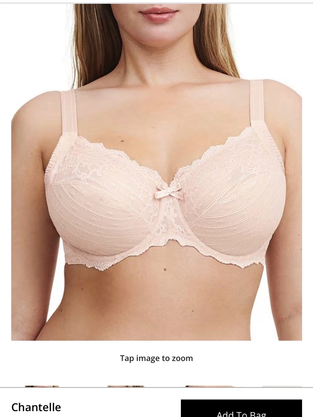 Chantelle Rive Gauche Beige Bra MSRP $94 Rose 32DDDD Top of the line! NWT’S! - Picture 2 of 10